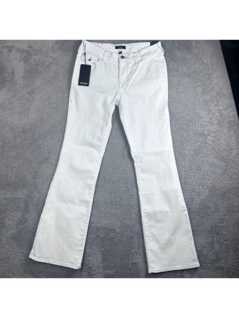 True Religion Becca Mid Rise Bootcut White Jeans Size 30